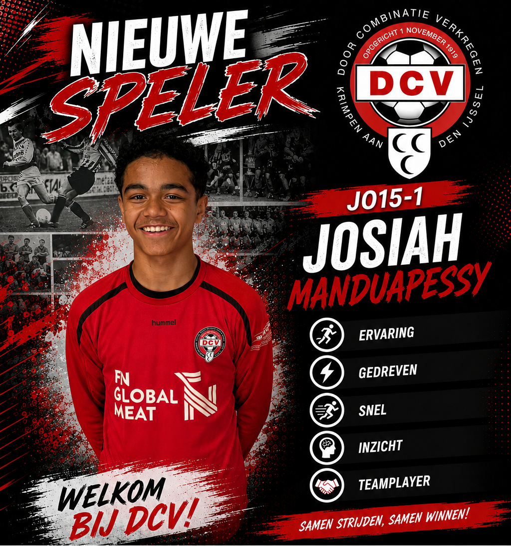 Josiah keert terug naar DCV JO15-1