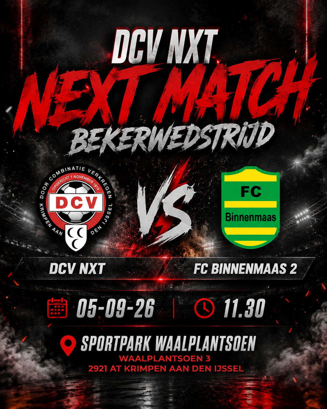DCV NXT maakt zich op voor eerste thuiswedstrijd!