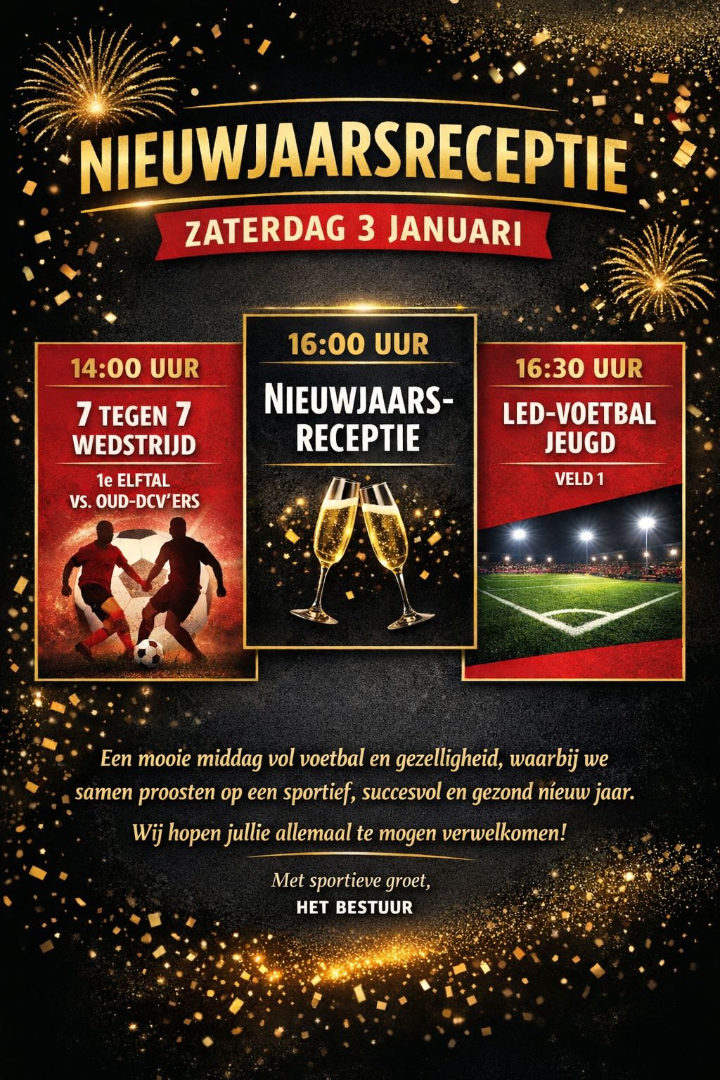 Nieuwjaarsreceptie 3 januari