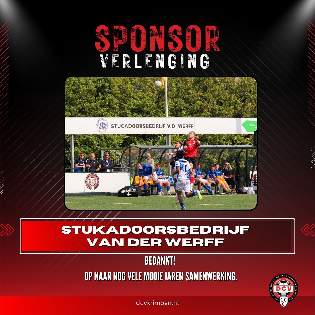 Sponsornieuws: Stukadoorsbedrijf van der Werff