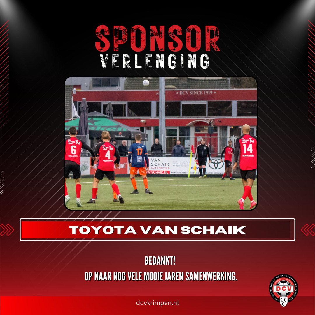 Sponsor verlenging: Toyota Van Schaik