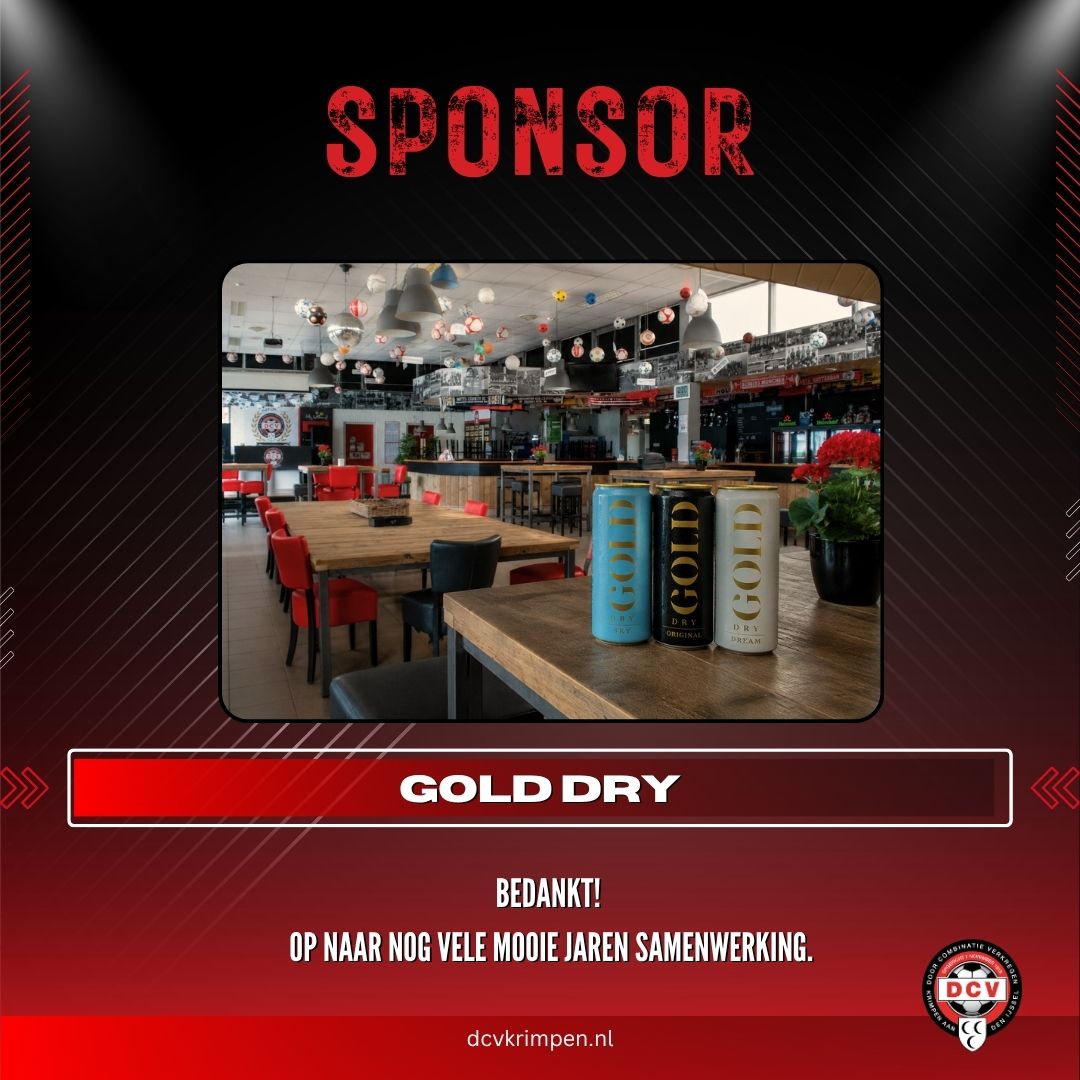 Sponsornieuws: Gold Dry