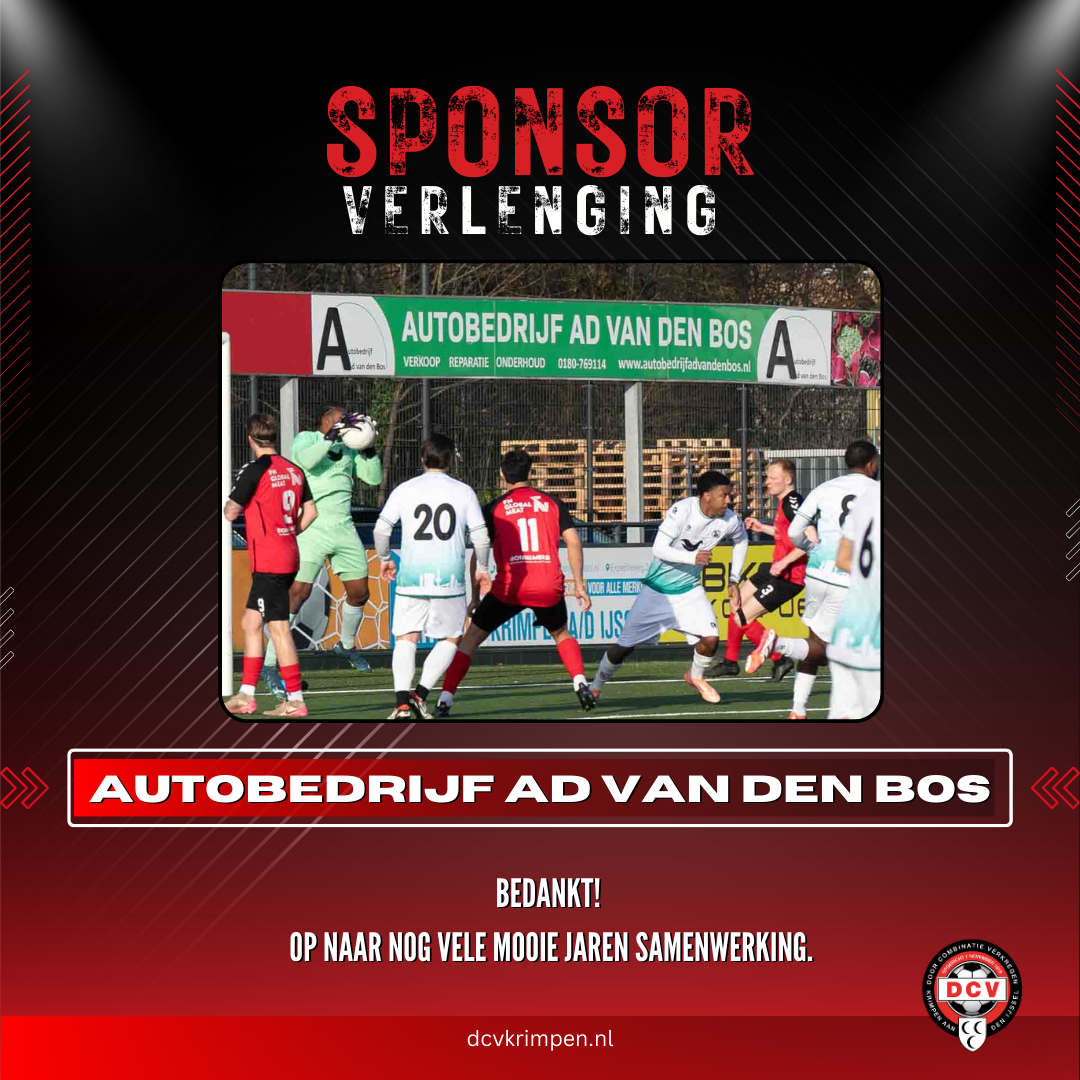 Sponsor verlenging: Autobedrijf Ad van den Bos